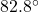 82.8^\circ